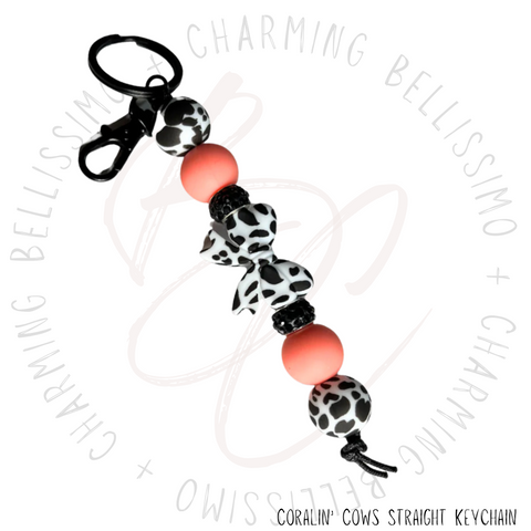 Coralin' Cows Straight Keychain